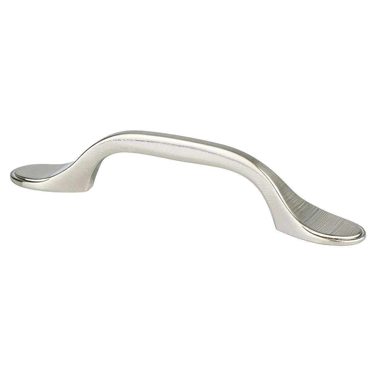 Berenson 9196-1055-P Traditional Advantage One arched cabinet pull in satin stainless, additional view