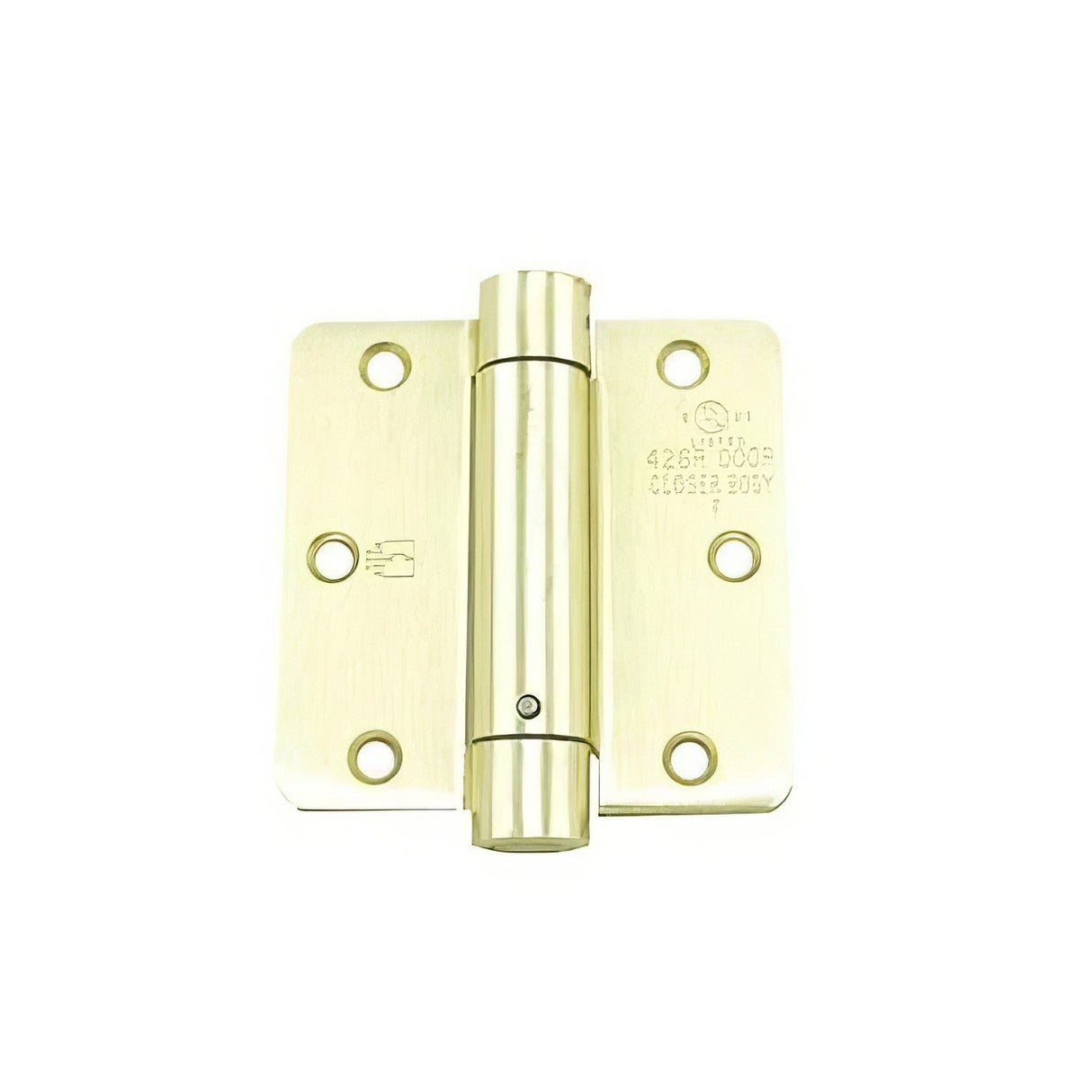 Hager 17513124 Residential spring hinge in satin stainless, additional view