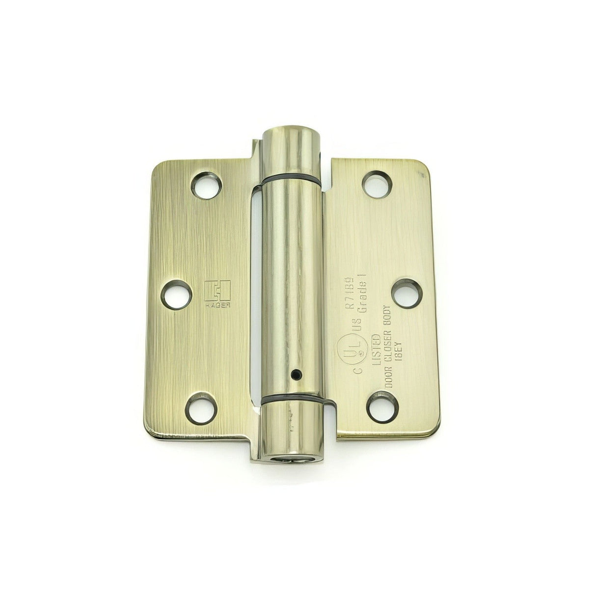 Hager 17513125 Residential spring hinge in satin stainless, additional view