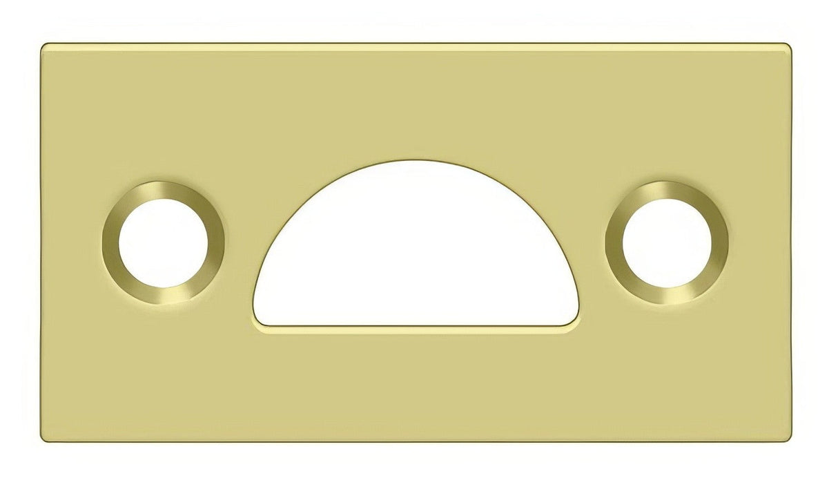 Deltana 178MSTU3 bright brass strike plate
