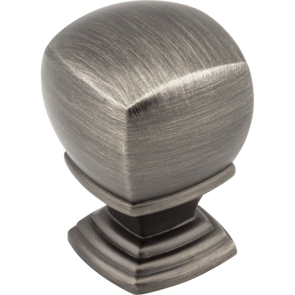 Jeffrey Alexander 188L-BNBDL brushed pewter cabinet knob