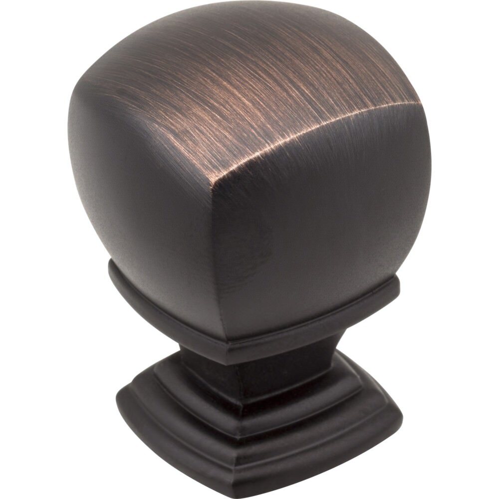 Jeffrey Alexander 188L-DBAC Katharine cabinet knob in satin stainless, additional view
