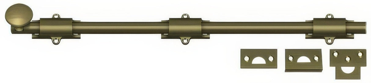 Deltana 18SB5 antique brass surface bolt