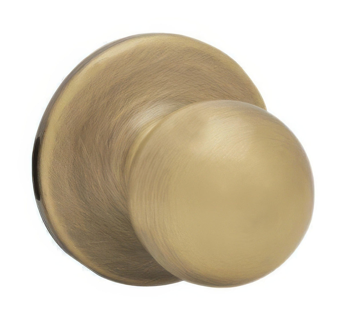 Kwikset 200P-5 antique brass passage door knob