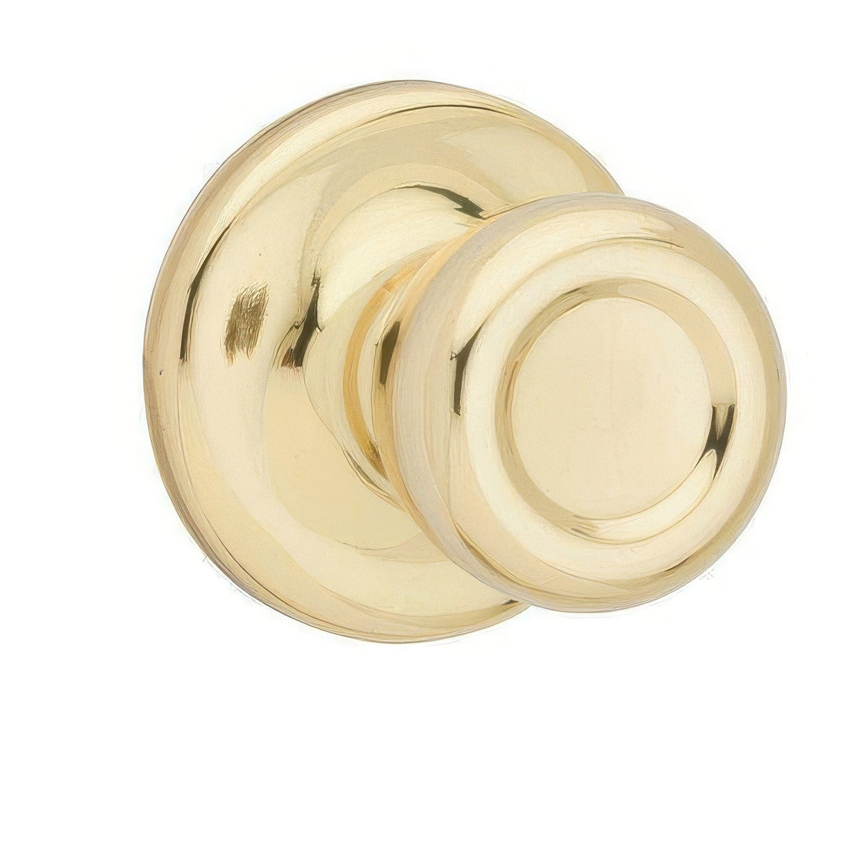 Kwikset 200T-3 polished brass passage door knob