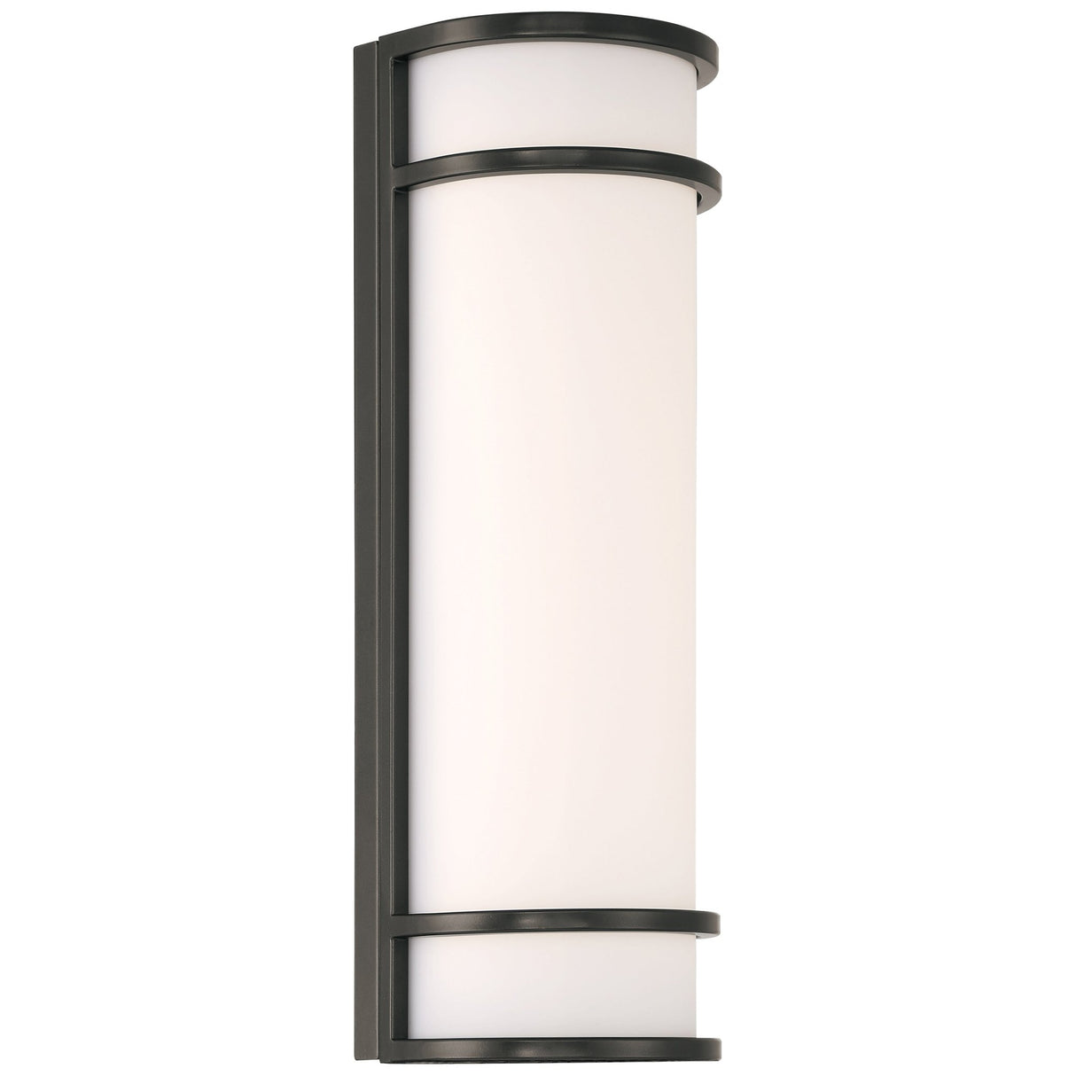 Access Lighting 20106LEDMGEM-BL/ACR dual voltage emergency battery backup outdoor led wall mount