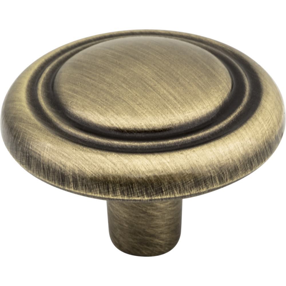 Elements 202AB brushed antique brass cabinet knob