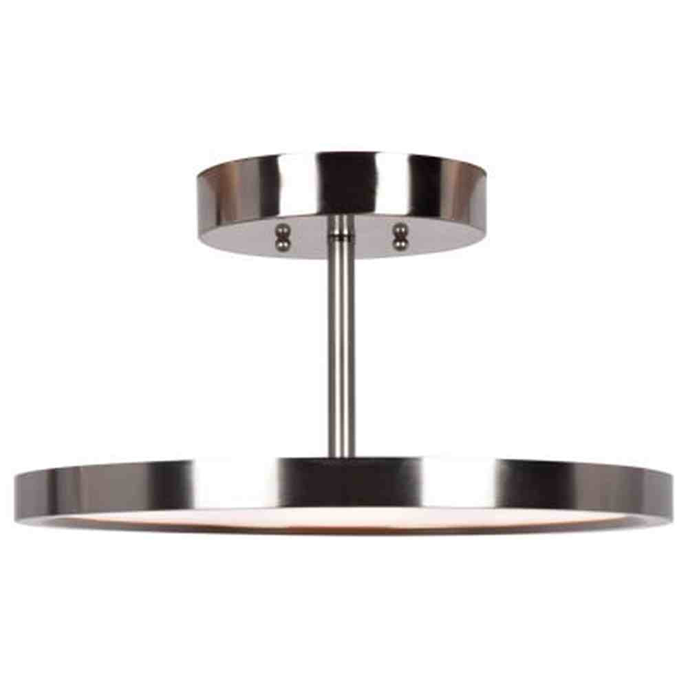 Access Lighting 20494LEDD-BS/ACR brushed steel led semi flush