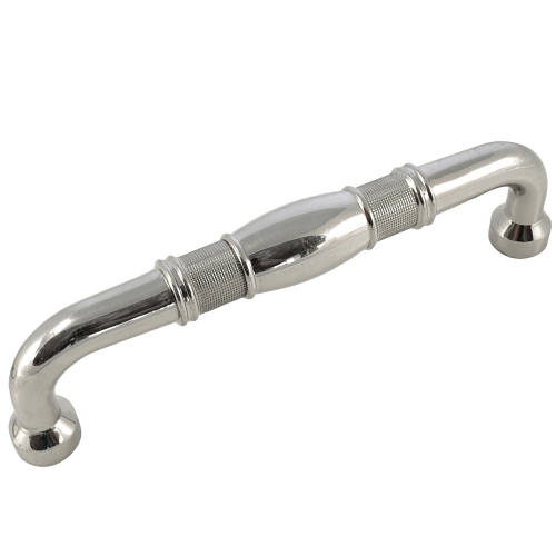 MNG Hardware 20514 205 8" Oversize Vanilla Bamboo Guerlain Cabinet Pull Polished Nickel - 9"O/A