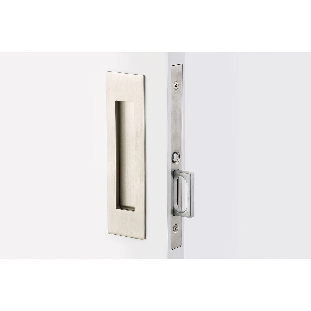 Emtek 2154US15134 satin nickel passage pocket door lock