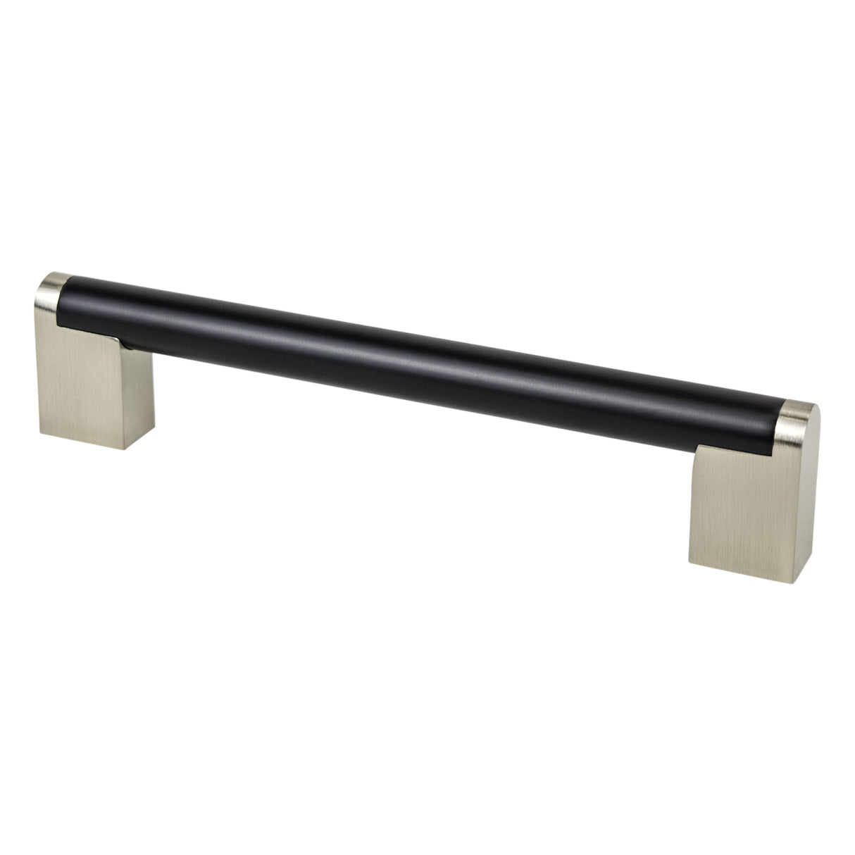 Berenson Studio Remix 160mm Center to Center Cabinet Pull in Matte Black and Brushed Nickel