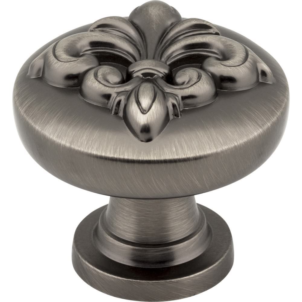 Jeffrey Alexander 218BNBDL brushed pewter cabinet knob