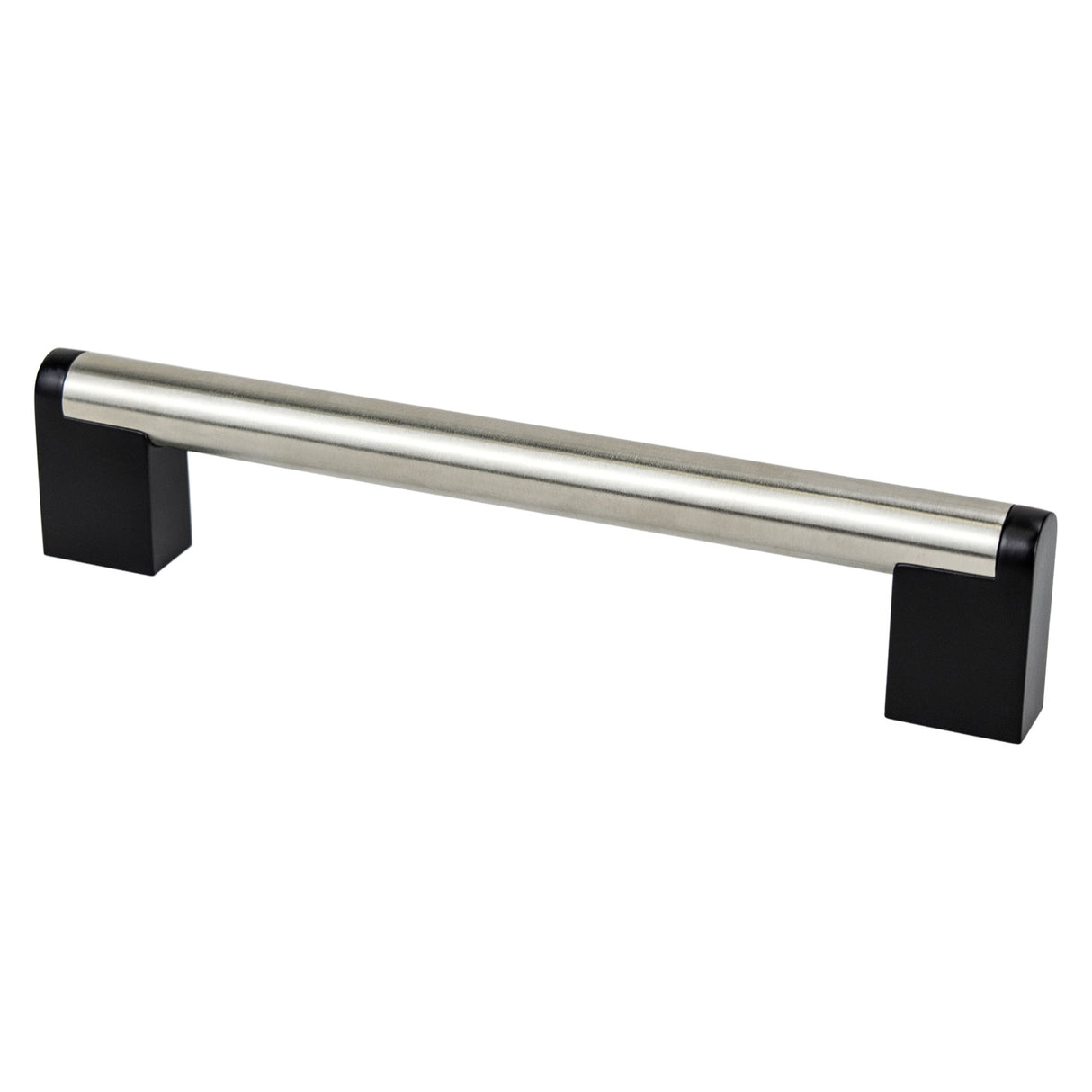 Berenson Studio Remix 160mm Center to Center Cabinet Pull in Brushed Nickel and Matte Black