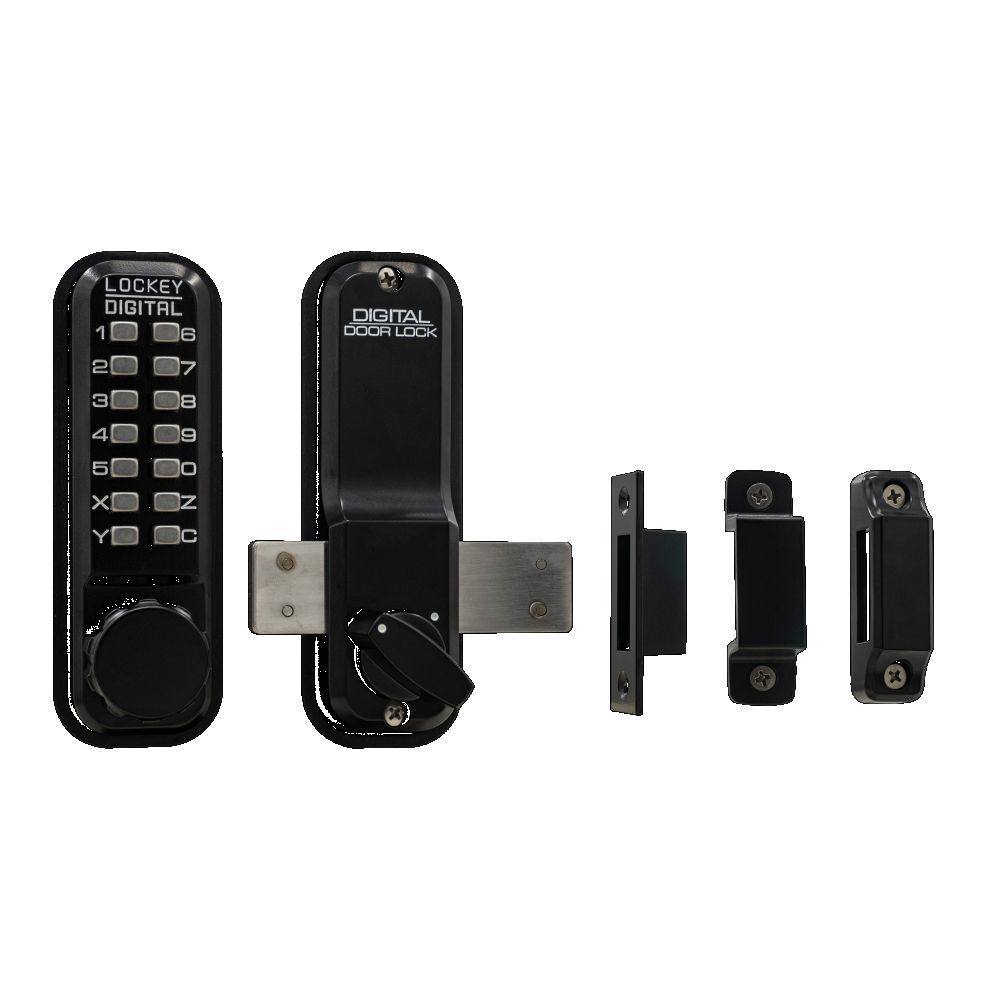 Lockey 2200JBMG jet black mechanical pushbutton locksets