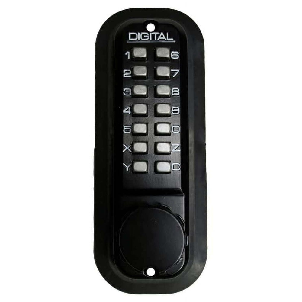 Lockey 2210JBMGDC jet black mechanical pushbutton locksets