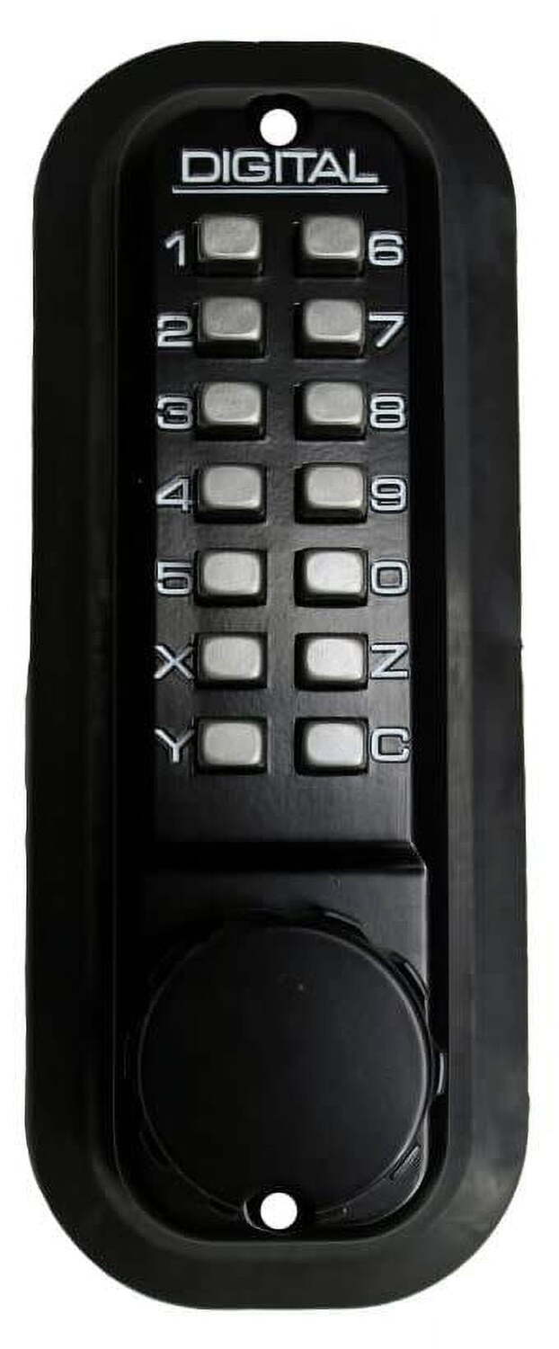 Lockey 2210JBMGDC jet black mechanical pushbutton locksets
