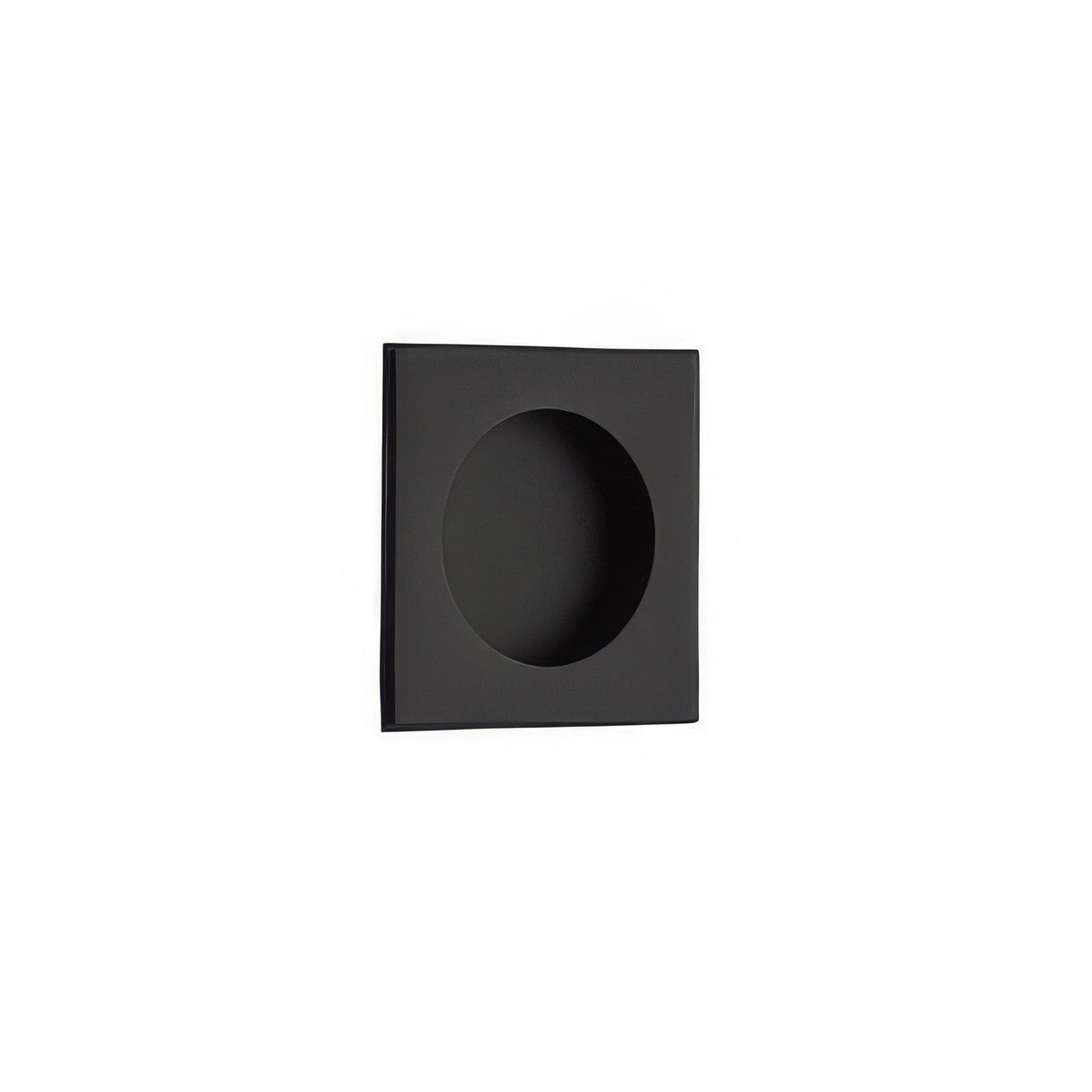 Emtek 2213US19 flat black flush pull