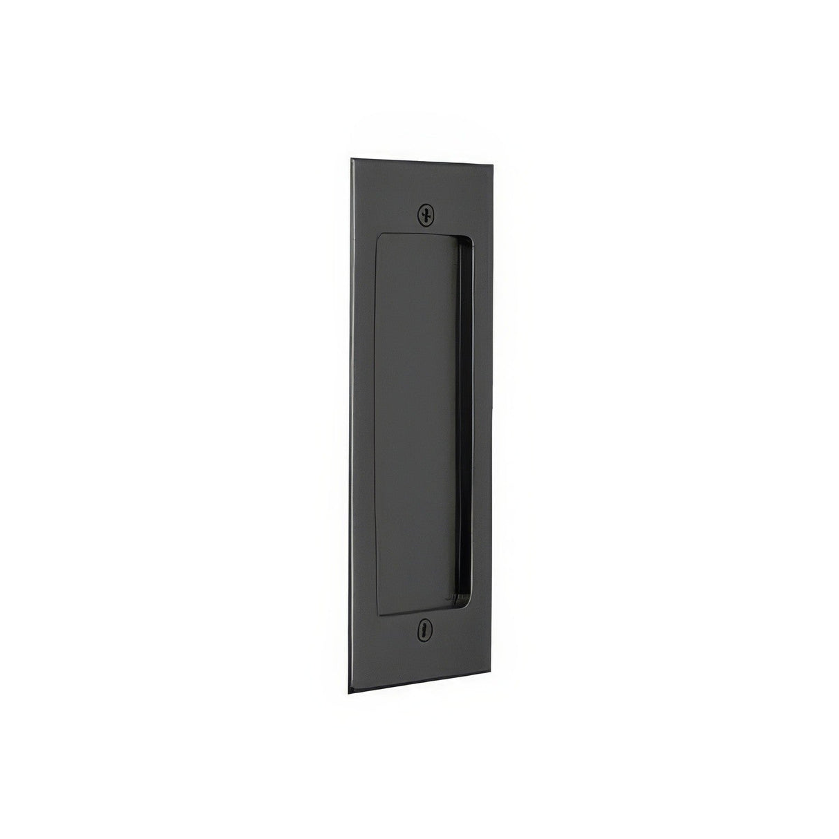 Emtek 2215US19 flat black flush pull
