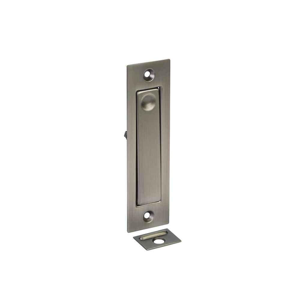 Emtek 1-1/4" x 4-5/8" Modern Rectangular Jamb Bolt in Pewter