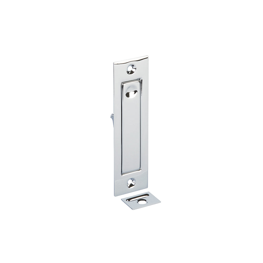 Emtek 1-1/4" x 4-5/8" Modern Rectangular Jamb Bolt in Polished Chrome