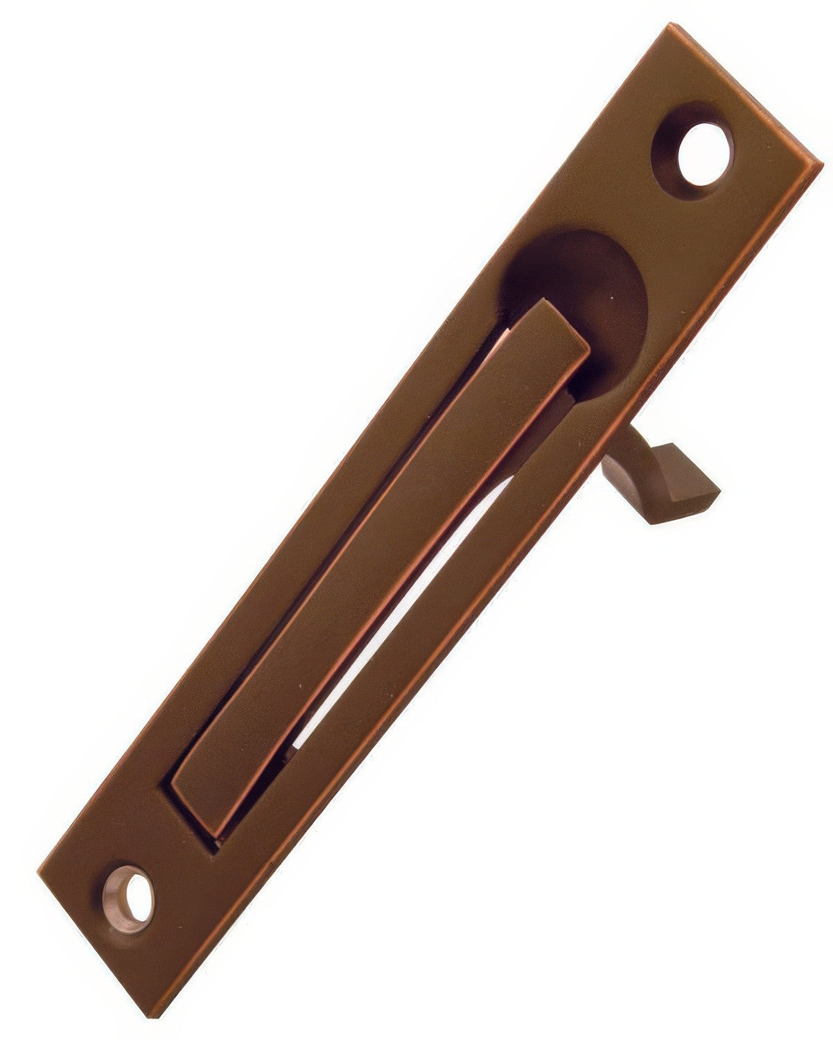 Emtek 2221US10B Brass Modern, Classic Brass, Sandcast Bronze, Wrought Steel edge pull, additional view