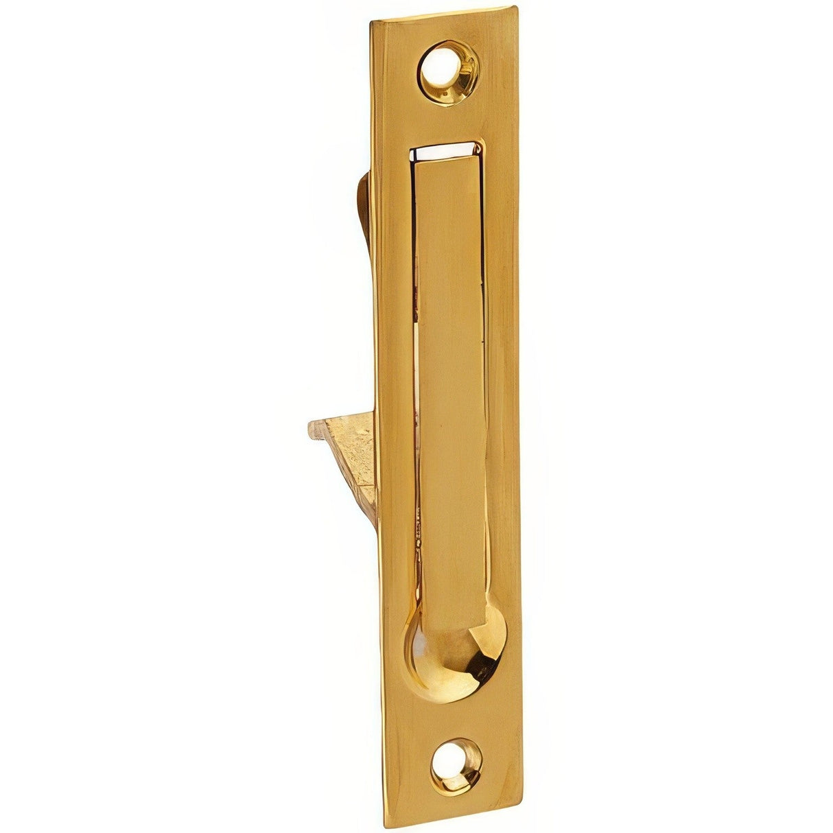 Emtek 2221US4 Brass Modern, Classic Brass, Sandcast Bronze, Wrought Steel edge pull, additional view