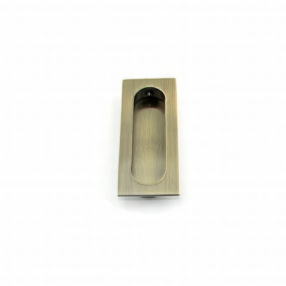 Ives 222B5 antique brass flush pull