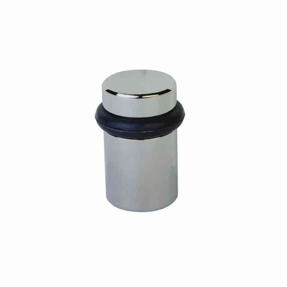 Emtek 2258US14 bright nickel cylindrical floor bumper
