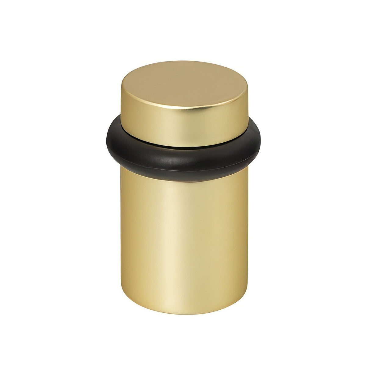 Emtek 2258US3NL unlacquered brass cylindrical floor bumper