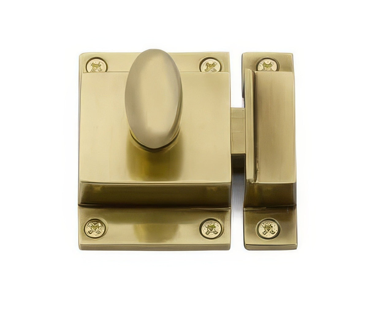 Emtek 2270US7 antique brass cabinet latch