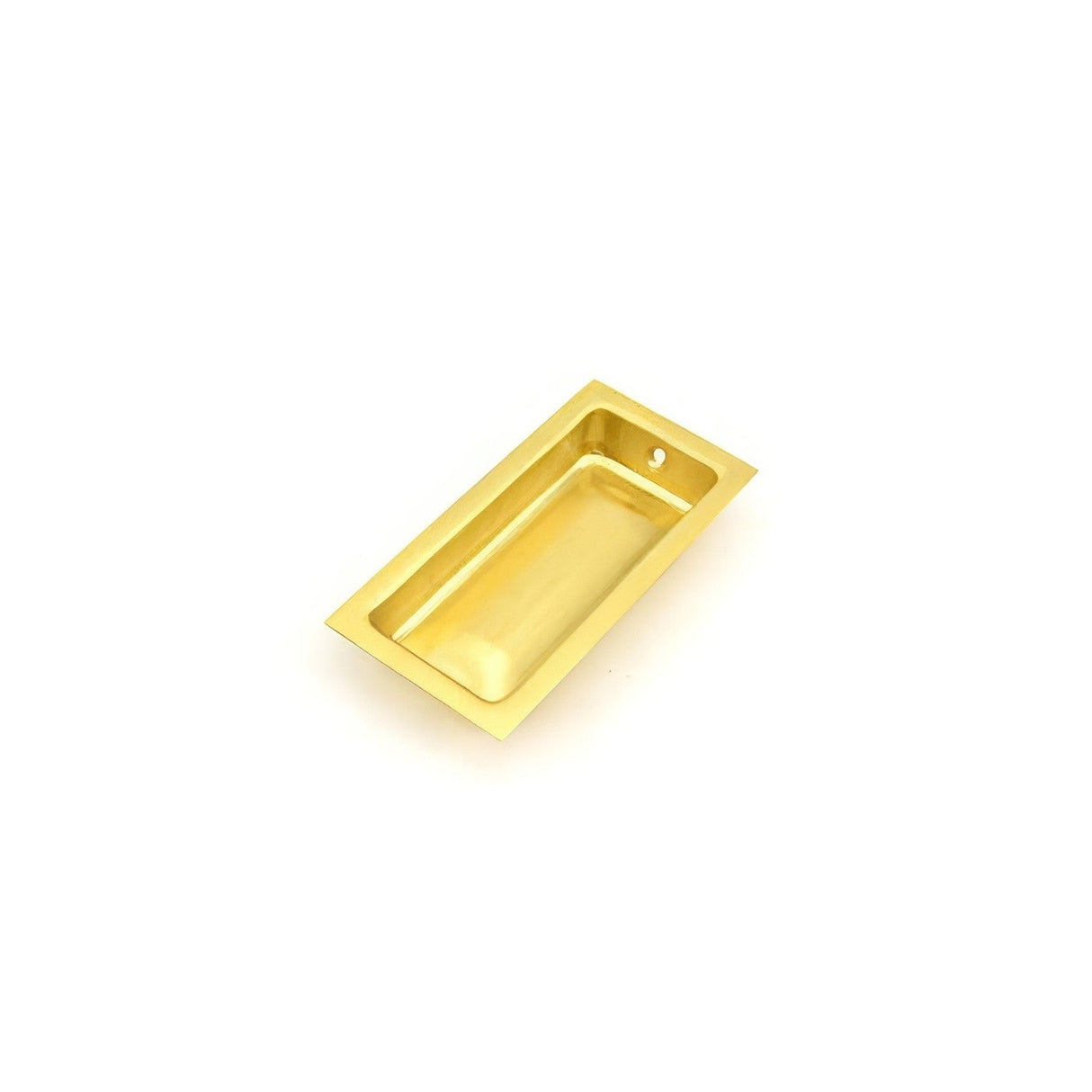Ives 227B4 satin brass flush pull