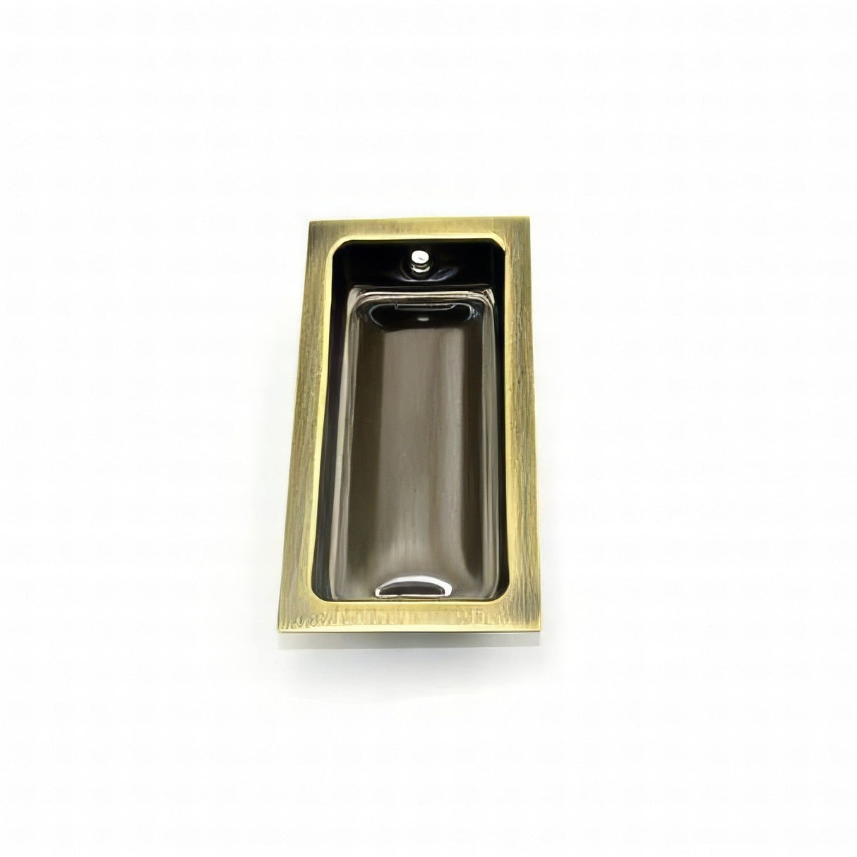 Ives 227B5 antique brass flush pull