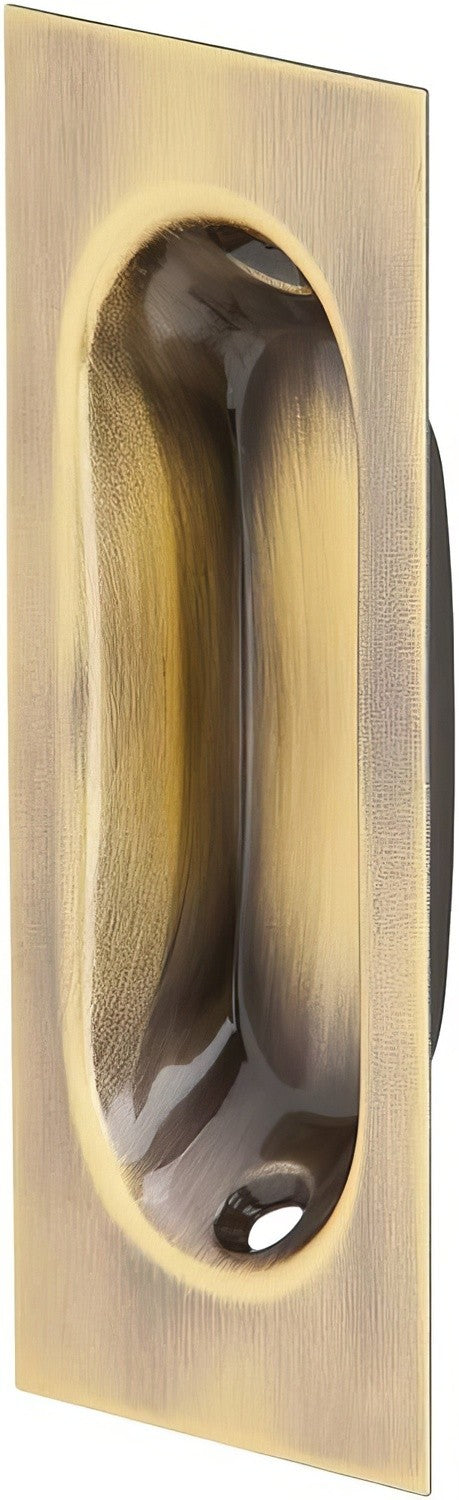 Ives 22B5 antique brass flush pull