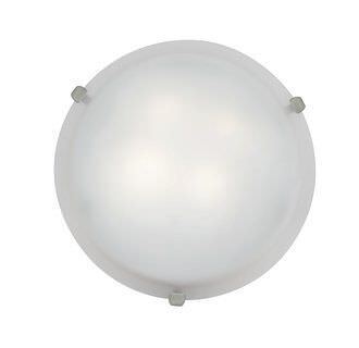 Access Lighting 23019GU-PB/WH polished brass / white flushmount light