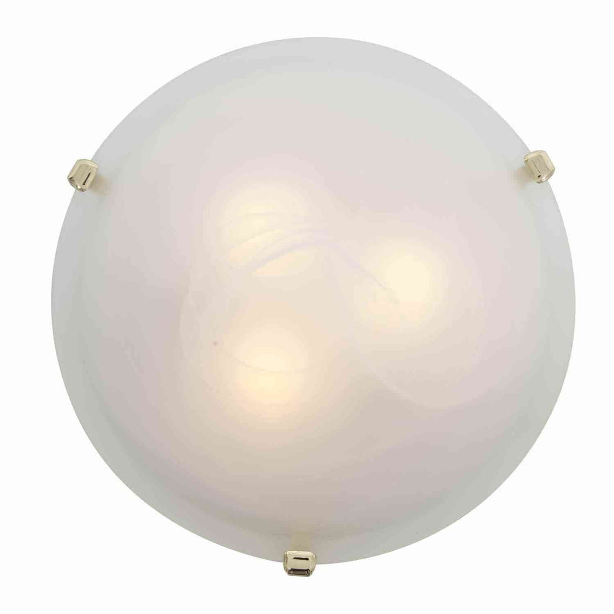 Access Lighting 23020-PB/WH polished brass / white flushmount light