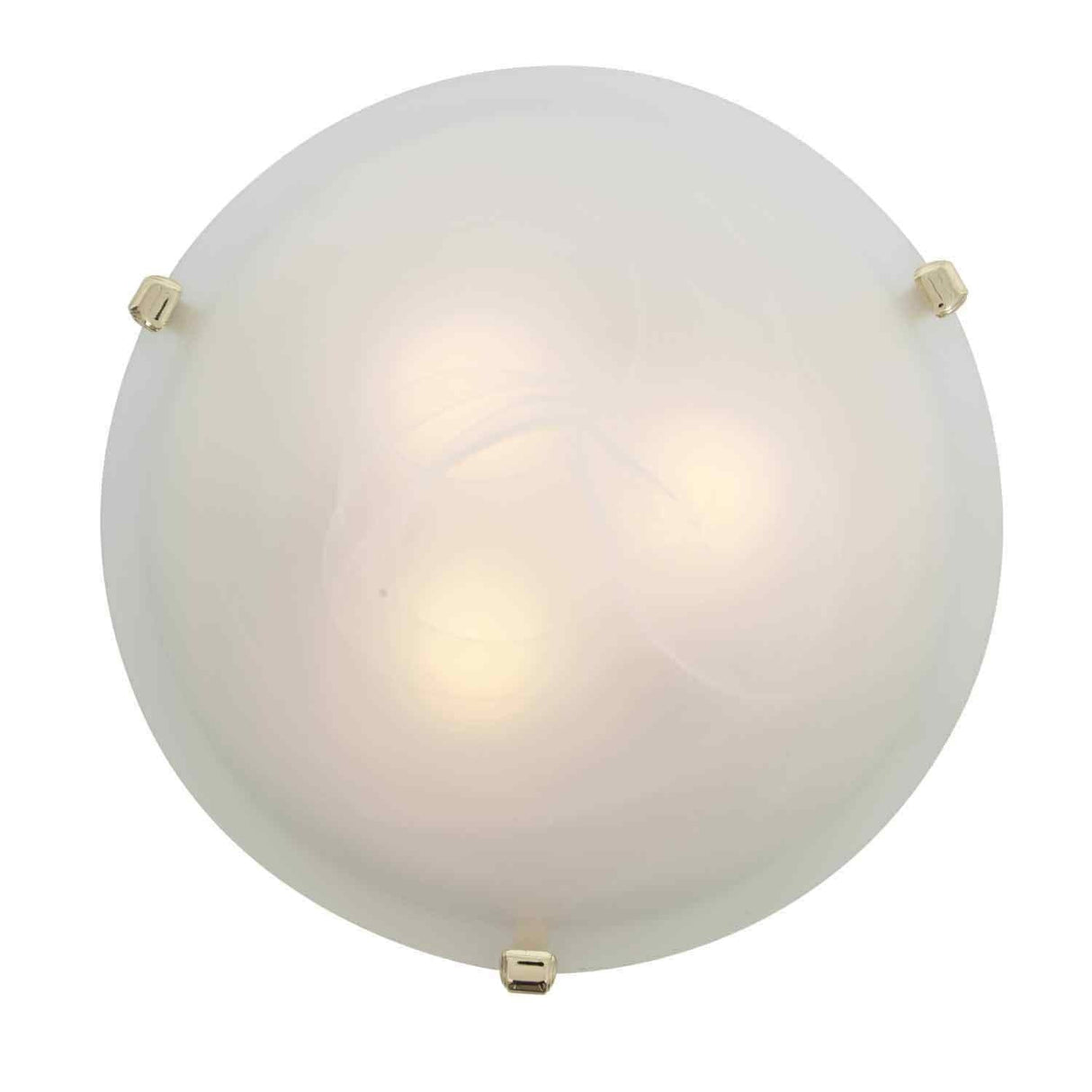 Access Lighting 23021GU-PB/ALB polished brass / alabaster flushmount light
