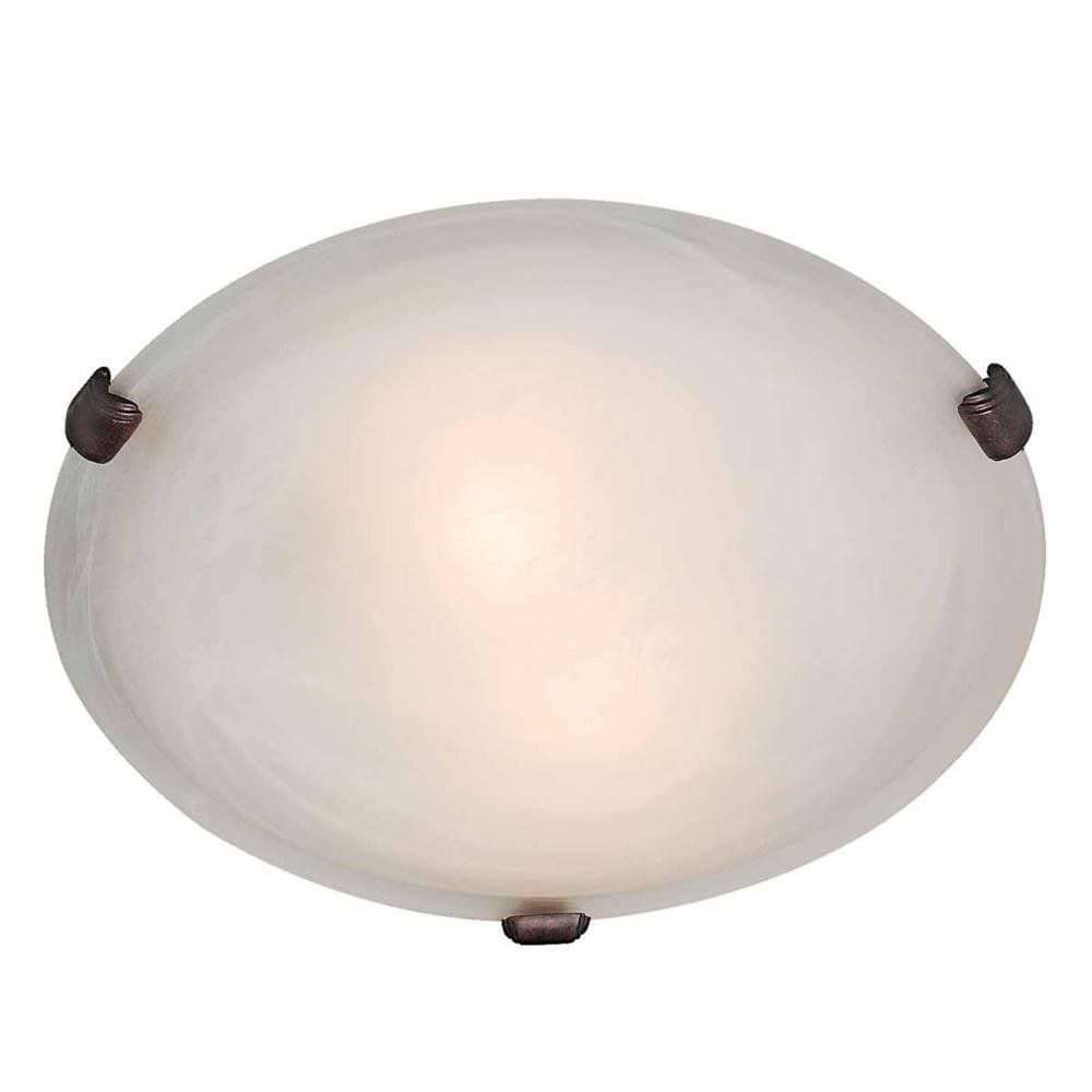 Access Lighting 23021GU-RU/WH rust / white flushmount light