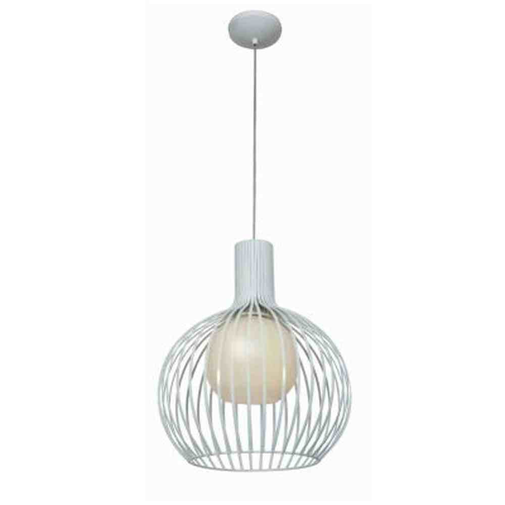 Access Lighting 23435-WH/OPL white pendant light