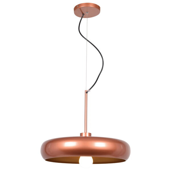 Access Lighting 23882LEDDLP-CP/GLD Bistro Round Colored LED Pendant Copper and Gold