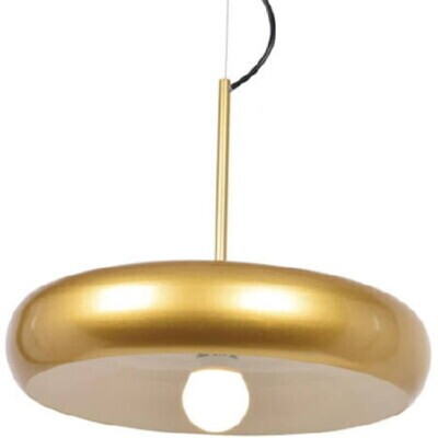 Access Lighting 23882LEDDLP-GLD/WHT Bistro Round Colored LED Pendant Gold and White