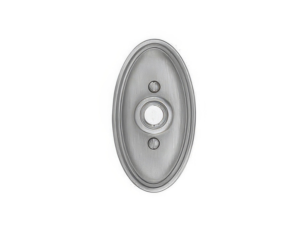 Emtek 2402US19 flat black doorbell