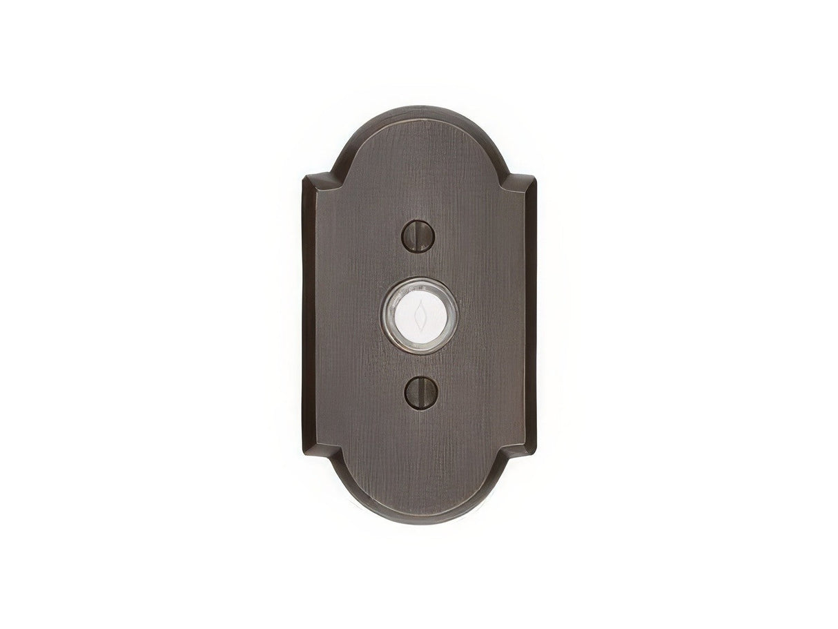 Emtek 2421FB flat black doorbell