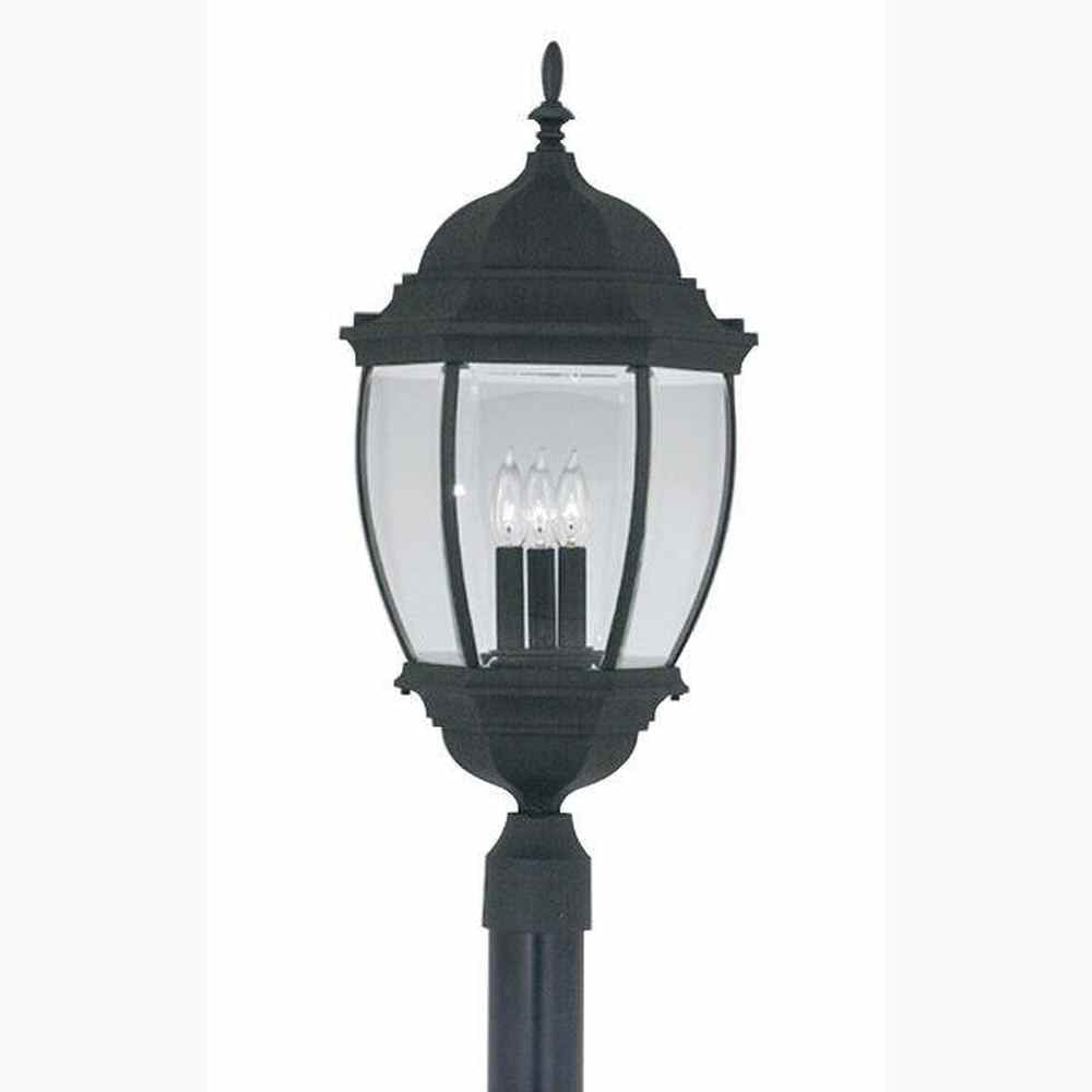 Designers Fountain 2446-BK black post lantern