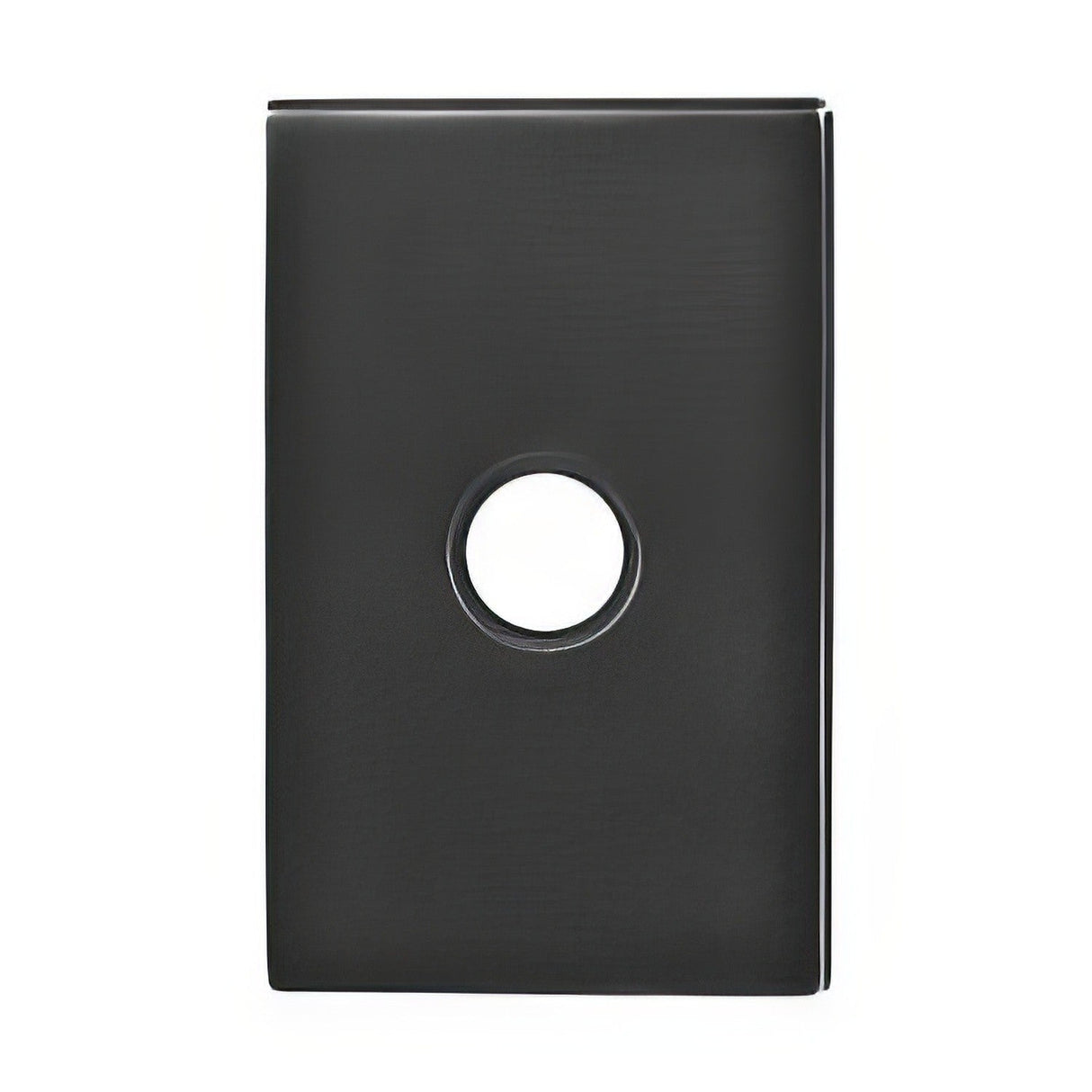 Emtek 4" Height Brass Lighted Doorbell with Modern Rectangular Rosette