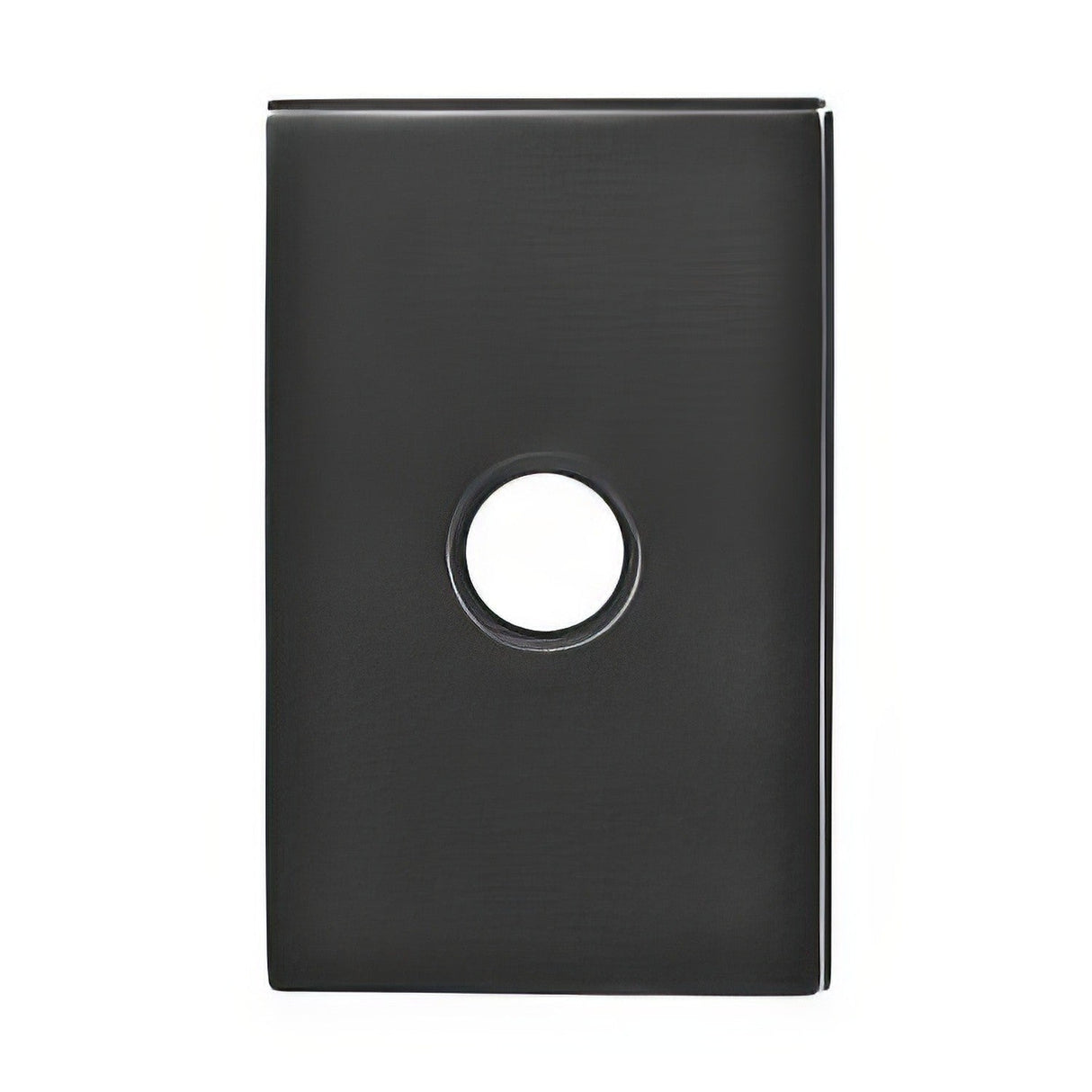 Emtek 4" Height Brass Lighted Doorbell with Modern Rectangular Rosette