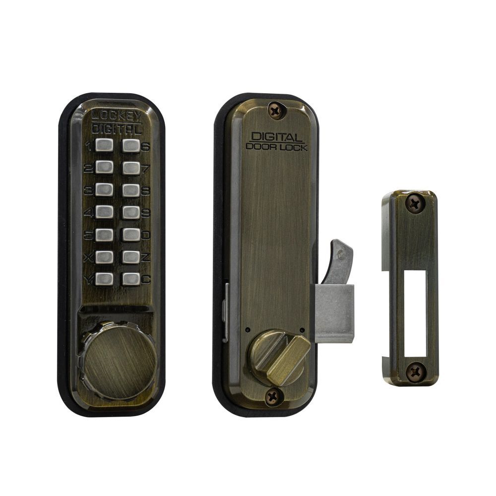 Lockey 2500AB 2000 Series mechanical pushbutton locksets, additional view