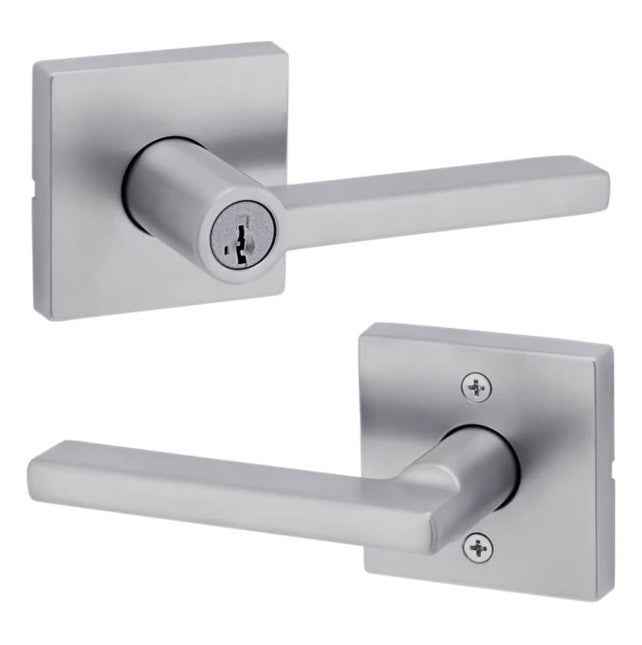 Kwikset 750HFLSQT Halifax Lever in Satin Chrome