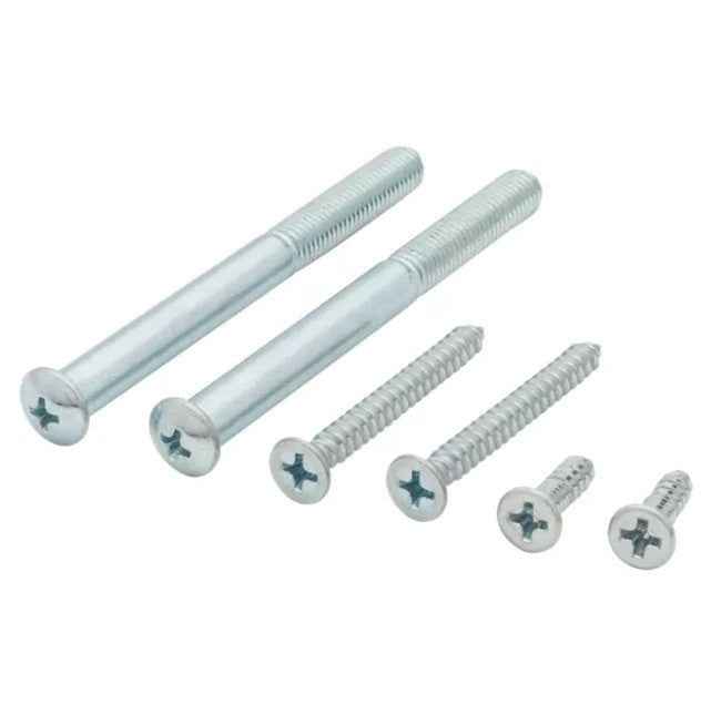 Kwikset Screw Pack for 780; 970; 980 Single Deadbolt in Bright Chrome and Satin Chrome