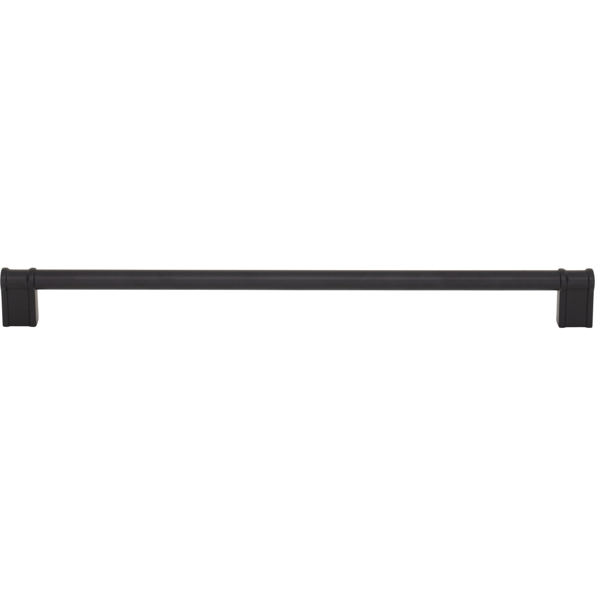 Top Knobs TK3387BLK Newburn 12" Center to Center Bar Pull Flat Black