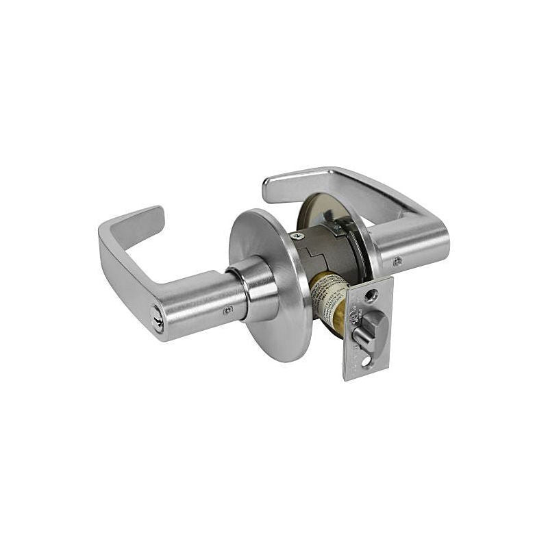 Sargent 283011G37LL26D satin chrome classroom door lever
